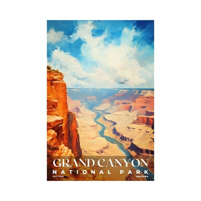 Grand Canyon National Park Poster, Travel Art, Office Poster, Home Decor | S6 - image1